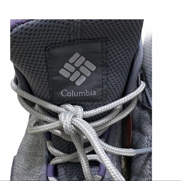 Columbia Nikiski Boots 503 Winter Snow Insulated Waterproof Purple Gray 10.5 - Picture 6 of 10